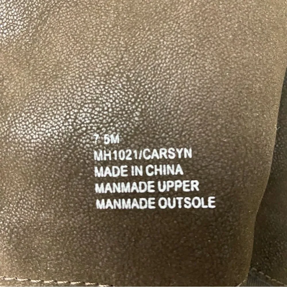 Mia Knee Boots‎ Carsyn Espresso Brown Minimalist Equestrian Boho Riding Boot 7.5